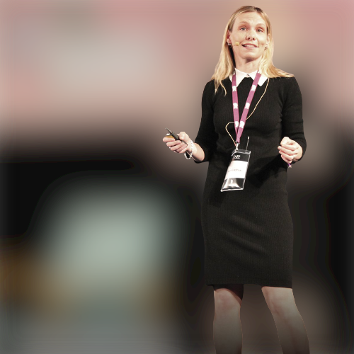 Elizabeth Kiehner speaking on stage