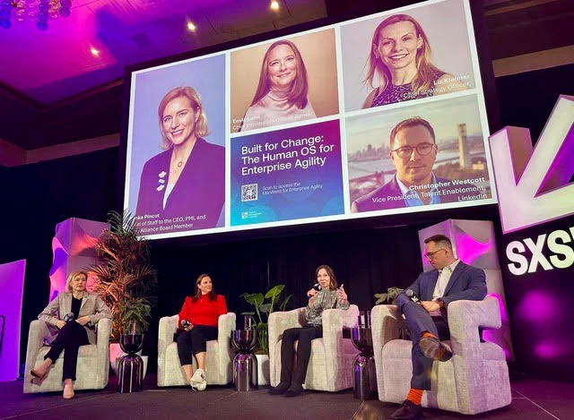 Elizabeth Kiehner on the SXSW panel 'Built for Change: The Human OS for Enterprise Agility'
